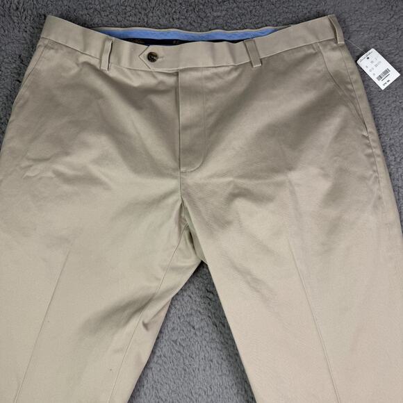 Brooks Brothers Elliot Advantage Chino Pants Mens 37x30 Khaki Beige Flat NEW - Picture 1 of 12